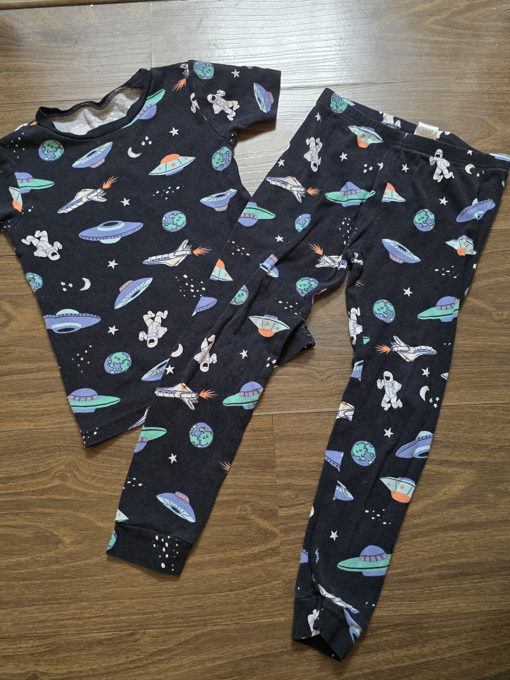 Carter's Black Space Rocket & Astronaut Pajama Set